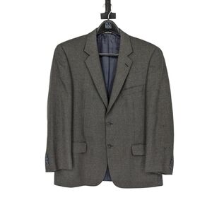 01397 Men's Pronto Uomo Firenze Silk Wool Blazer Gray 43R tweed preppy business